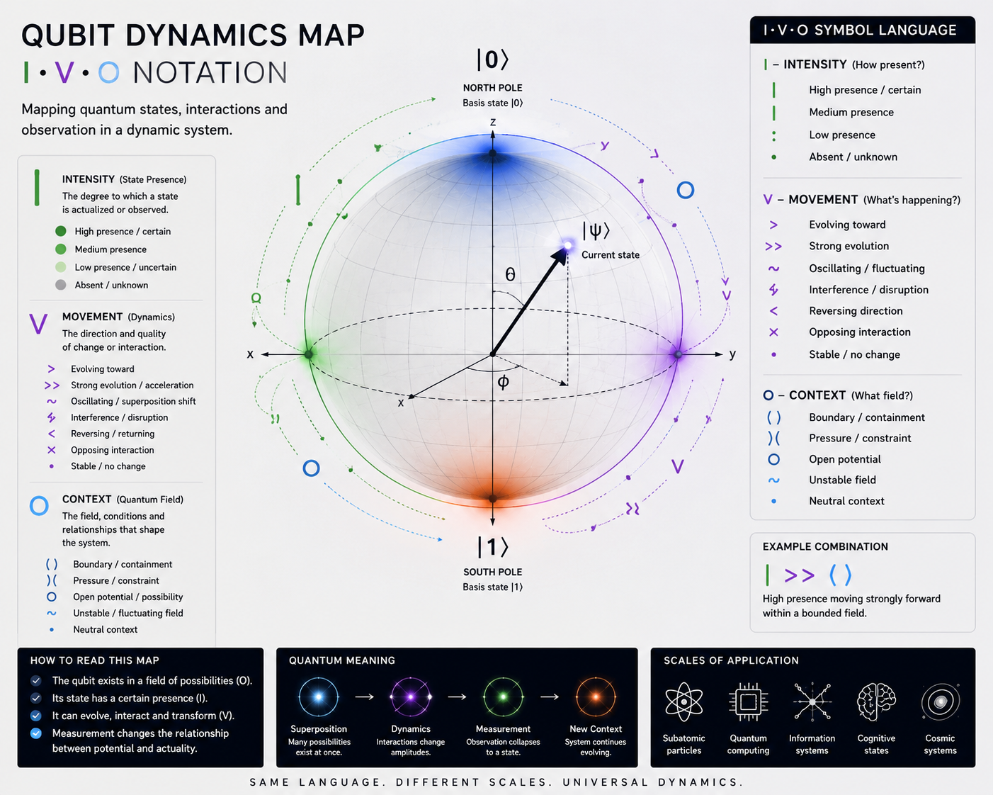 Qubit Dynamics Map