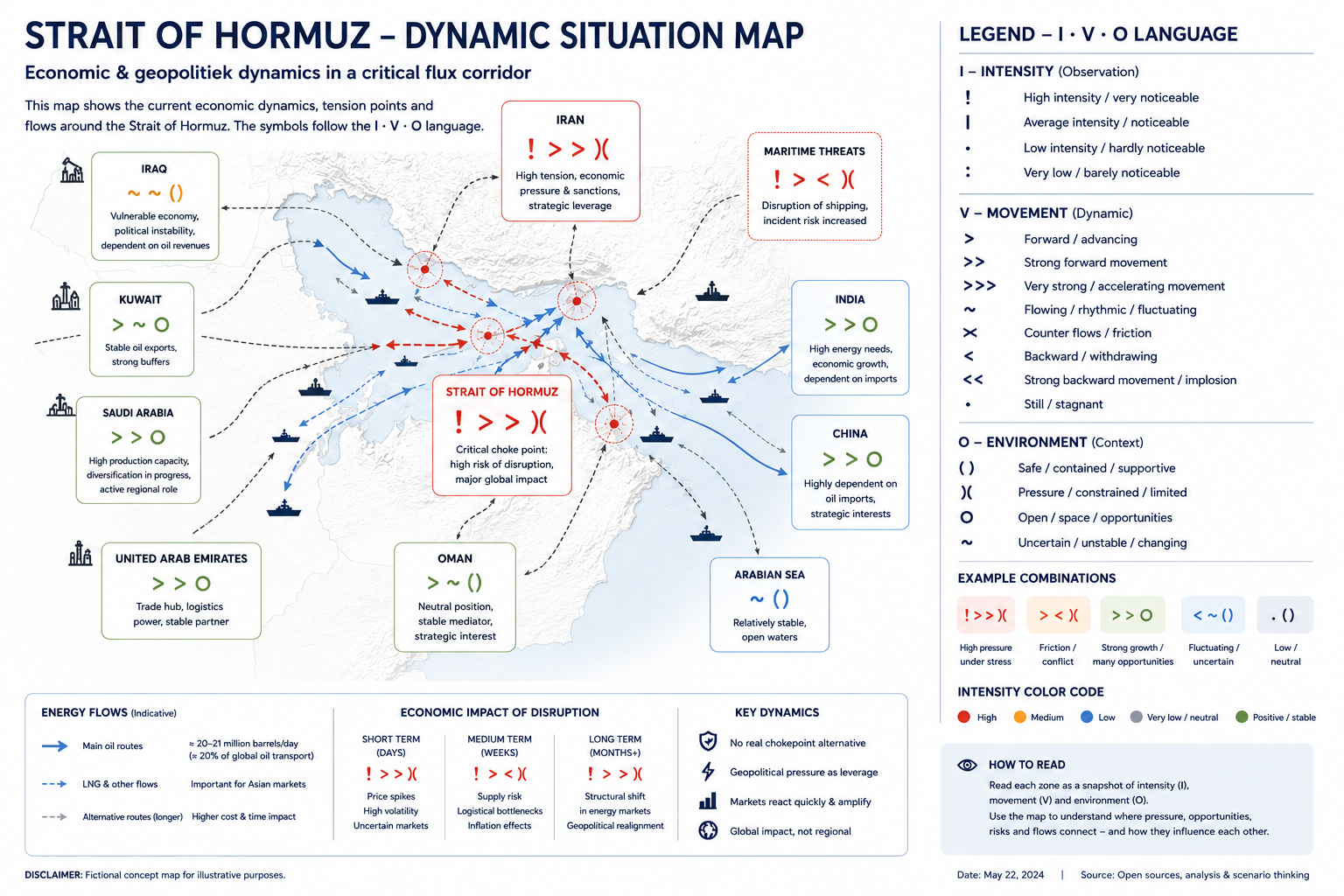 Strait of Hormuz Dynamic Situation Map