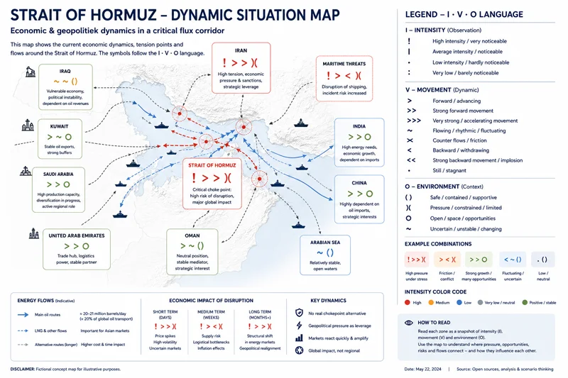 Strait of Hormuz Dynamic Situation Map