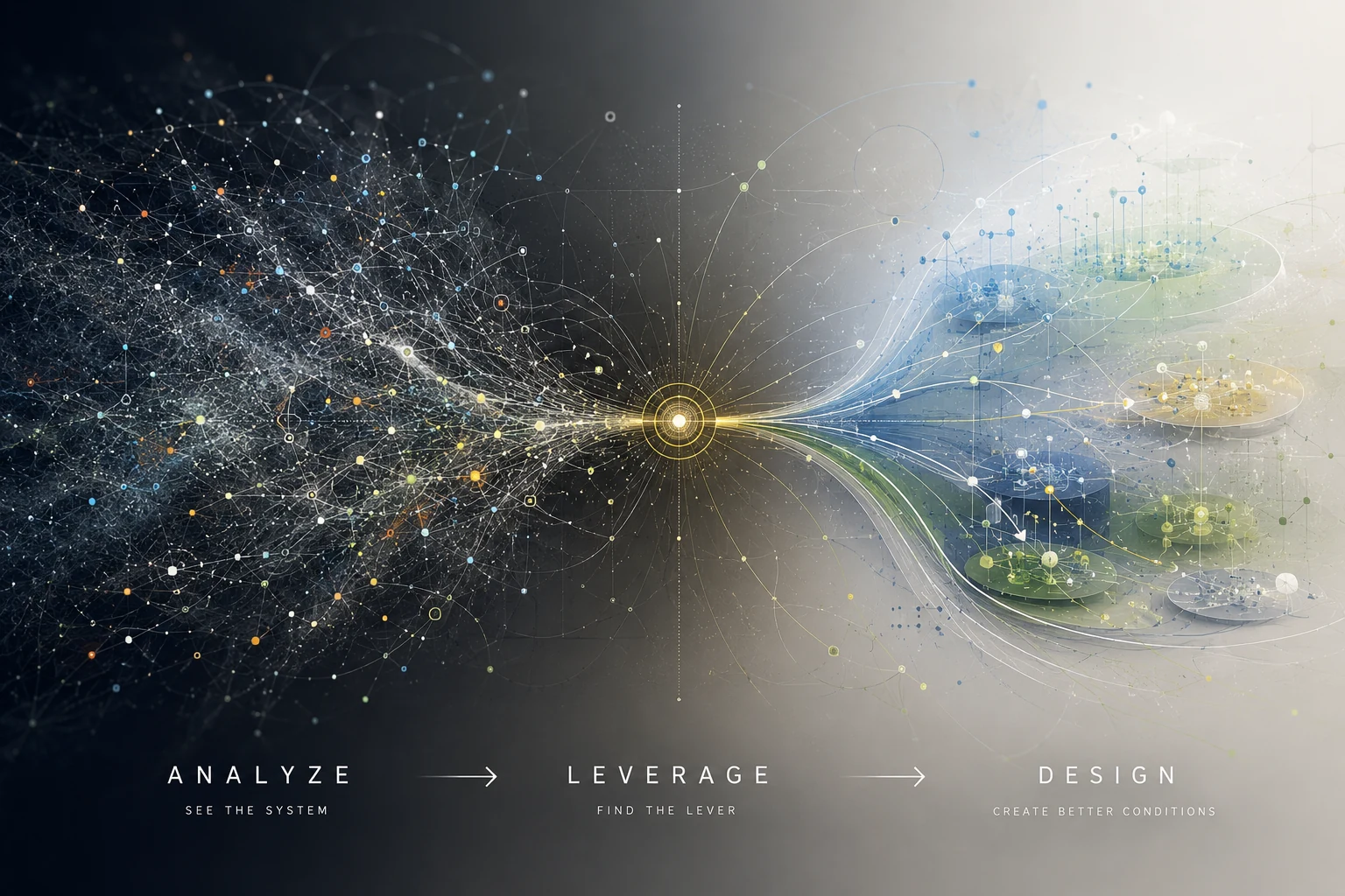 I·V·O analysis and design process moving from system insight to leverage