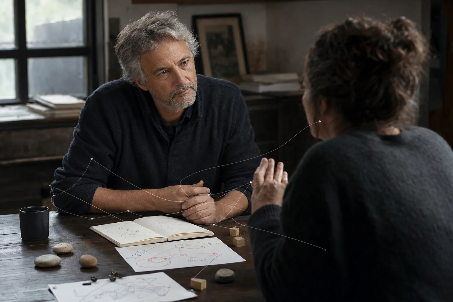 I·V·O system reading and field analysis in conversation